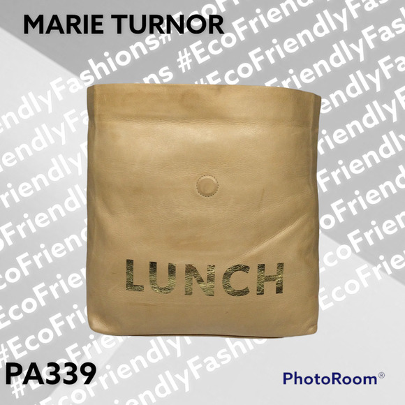 Marie Turnor THE DINNER — Camel with Gold Print Handbag - Picture 4 of 11